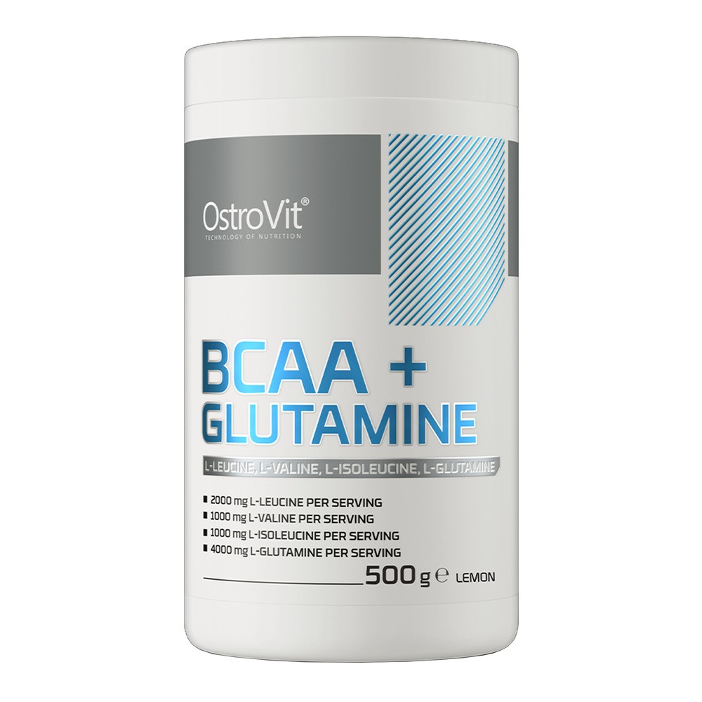OstroVit Ostrovit Bcaa + Glutamina 500 G Aminokwasy Cytryna (OST/118#NATUR)
