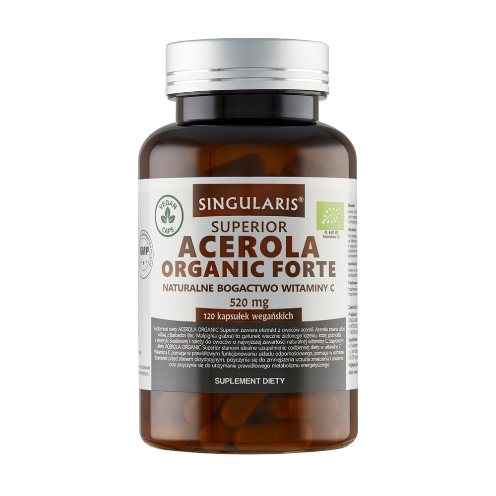 SINGULARIS SINGULARIS SUPERIOR ACEROLA ORGANIC FORTE 520 mg 120 kaps