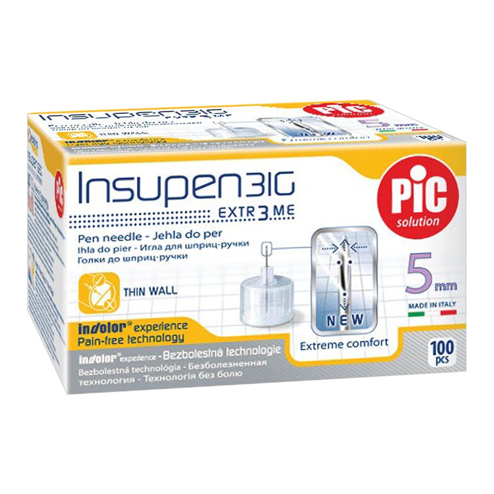 Insupen, igły do wstrzykiwań insuliny, 31G 0,25x5mm 100 sztuk