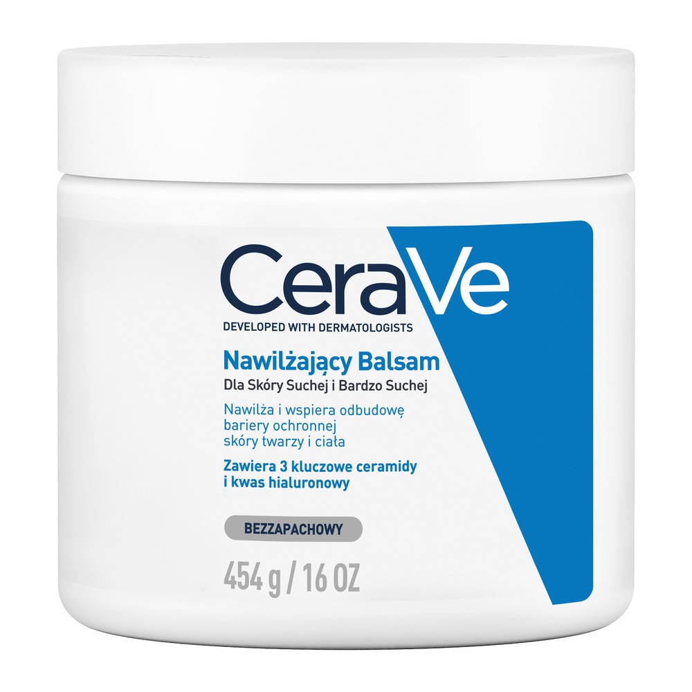 CeraVe CeraVe Moisturizers krem nawilżający do twarzy i ciała do skóry suchej i bardzo suchej 454 g