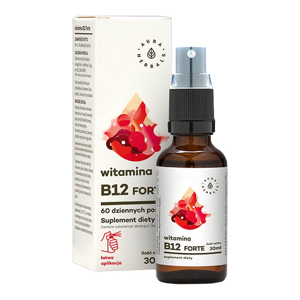 AURA HERBALS Aura Globe Trade Witamina B12 Forte 30ml - suplement diety