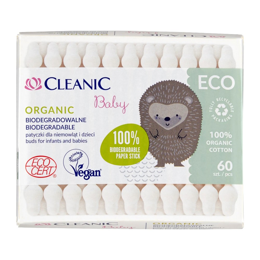 Cleanic Baby Eco Organic patyczki dla dzieci 5x60s