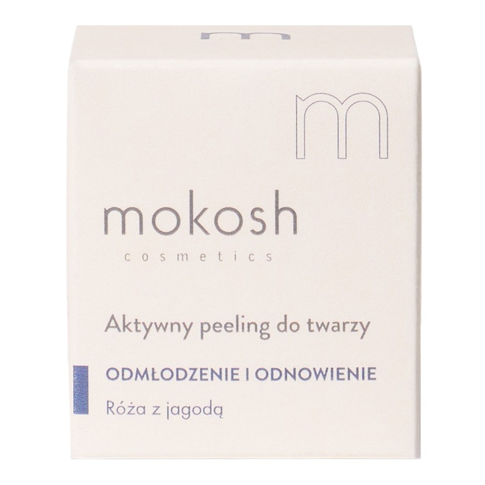 Mokosh Mokosh Active Face Scrub Aktywny peeling do twarzy róża z jagodą 60 ml