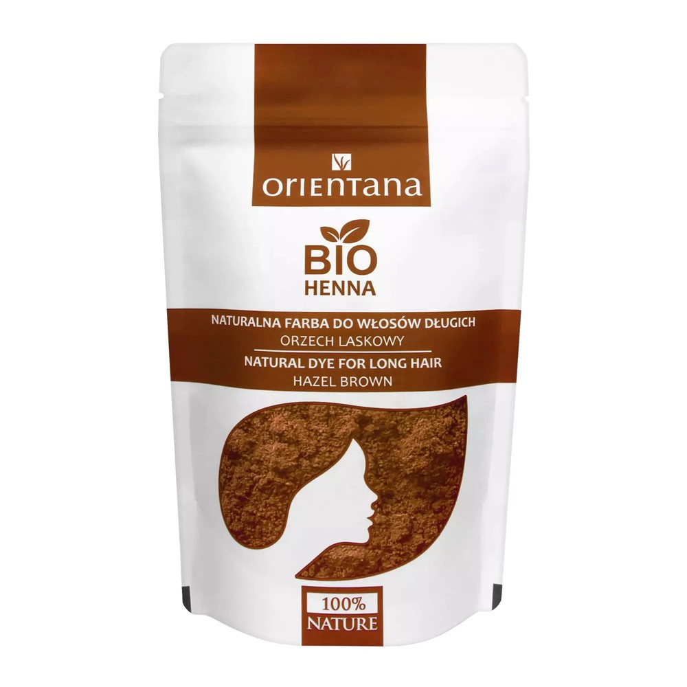 Orientana Bio henna do włosów orzech laskowy 100g