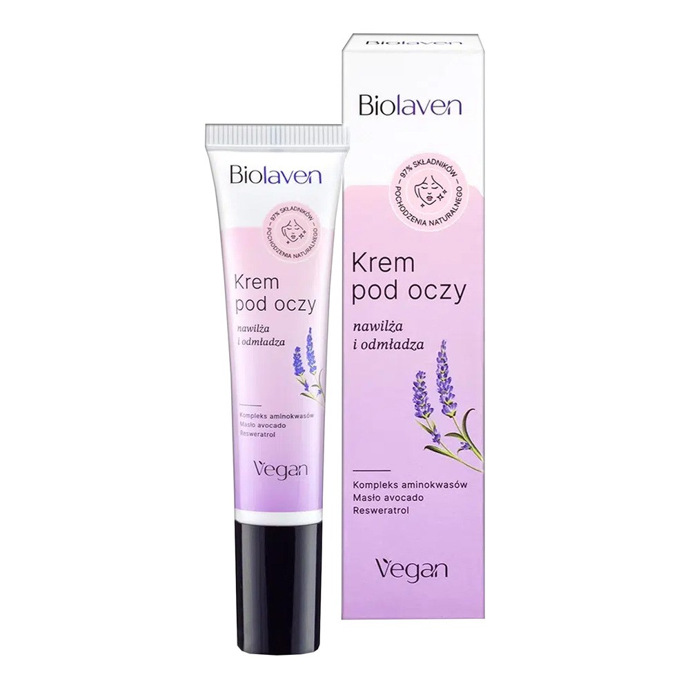 Biolaven Biolaven krem pod oczy z olejkiem z pestek winogron i olejkiem lawendowym 15ml