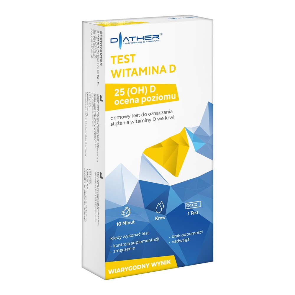 DIATHER Diather Test Witamina D kasetkowy x 1 szt