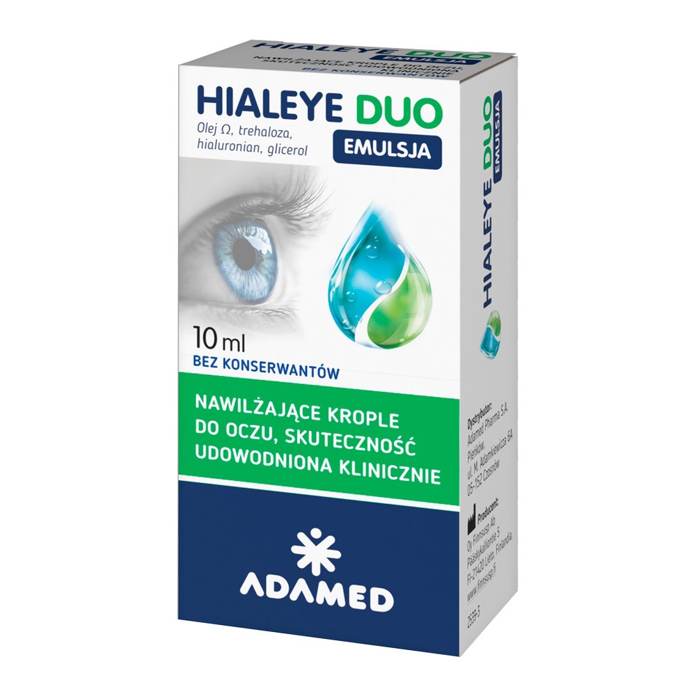 Adamed Hialeye Duo Emulsja krople do oczu 10 ml |  OD 199 PLN!