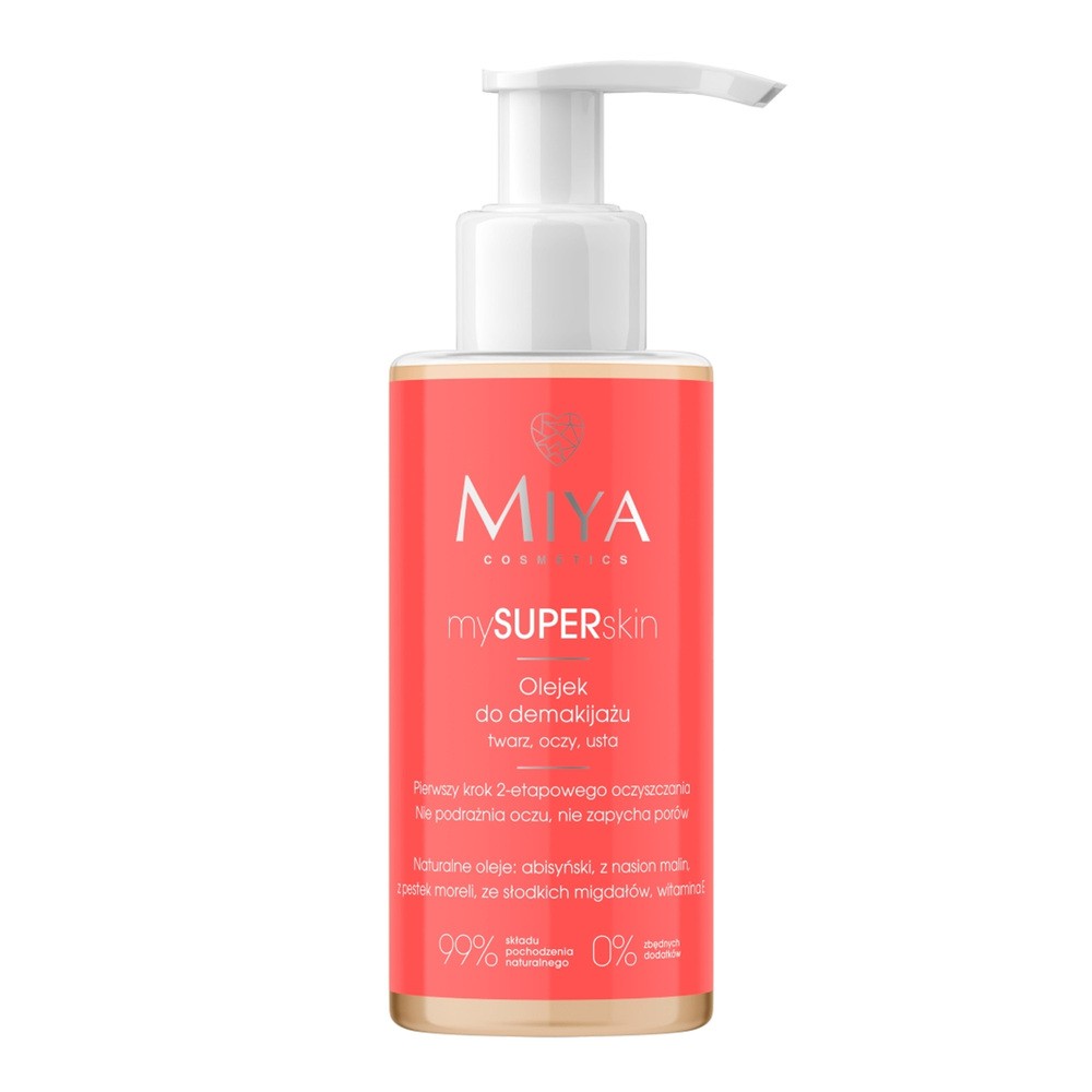 Miya Cosmetics Miya mySUPERskin lekki olejek do demakijażu i oczyszczania twarzy oczu ust 140ml