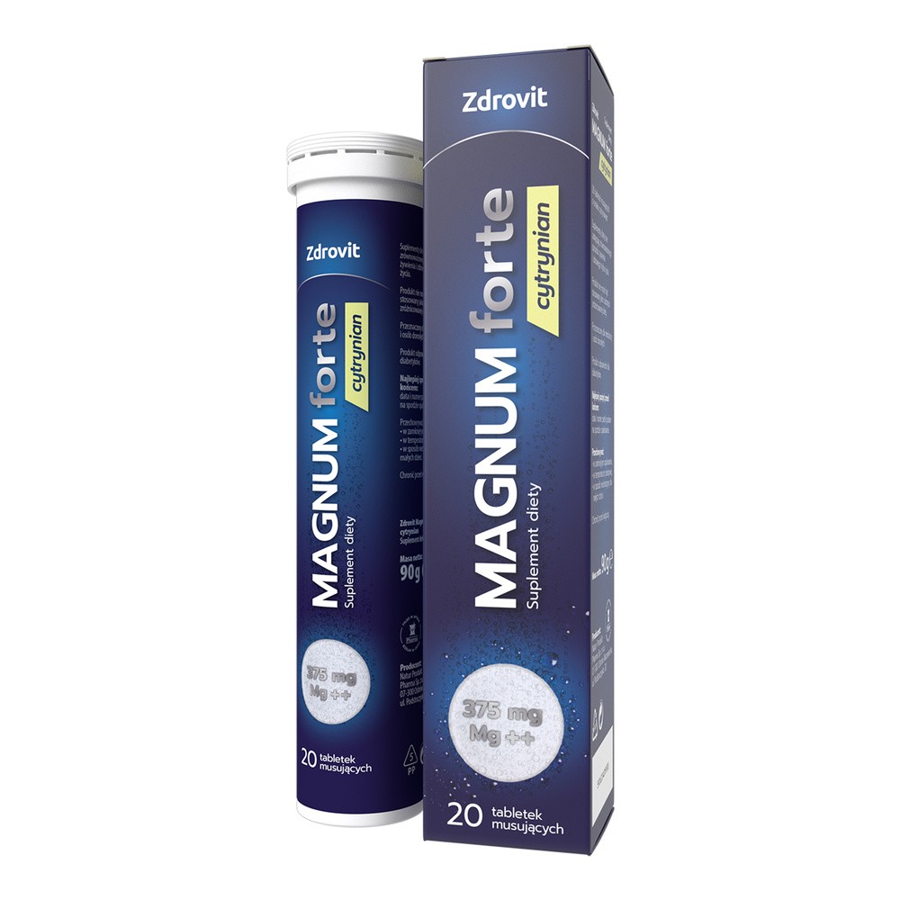 Natur Produkt Zdrovit Magnum Forte Cytrynian x 20 tabl musujących