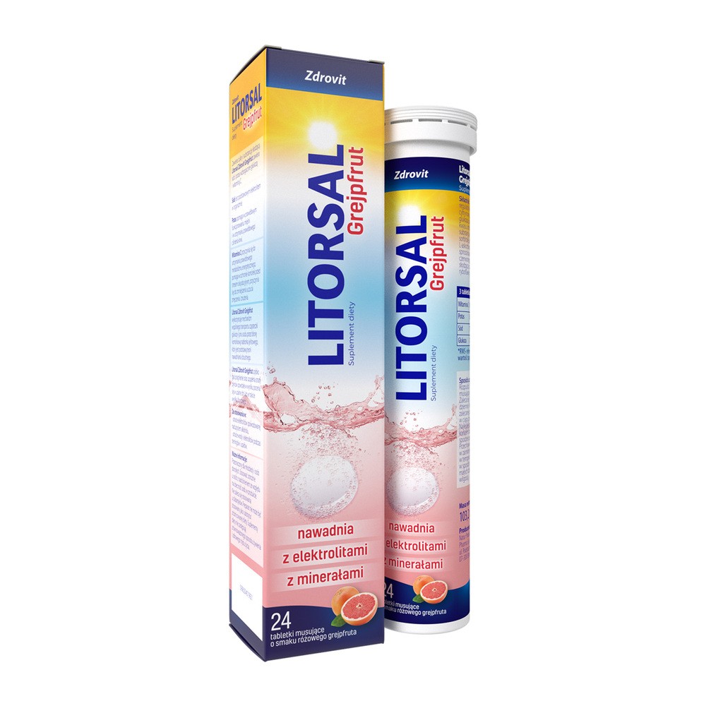Natur Produkt Zdrovit Litorsal Grejpfrut x 24 tabletki musujące