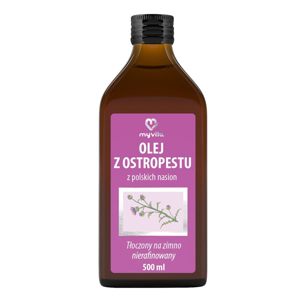 Olej z Ostropestu z Polskich Nasion, Myvita, 500ml