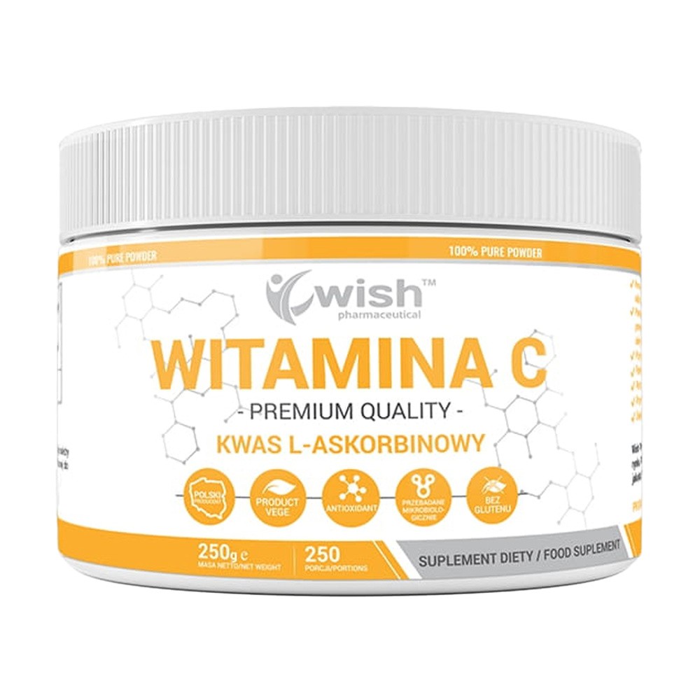 WISH Pharmaceutical WISH PHARMACEUTICAL  Vitamin C 1000mg Kwas L-Askorbinowy 250 g