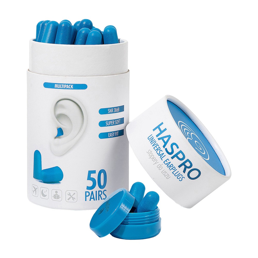 Haspro Haspro Tube50 Stopery do uszu Niebieskie - 50 par