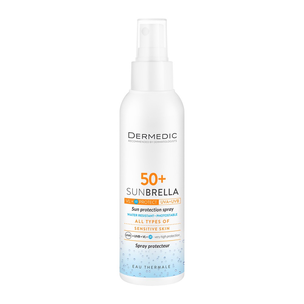 Biogened Dermedic Sunbrella mleczko ochronne w sprayu spf 50+ 150 ml