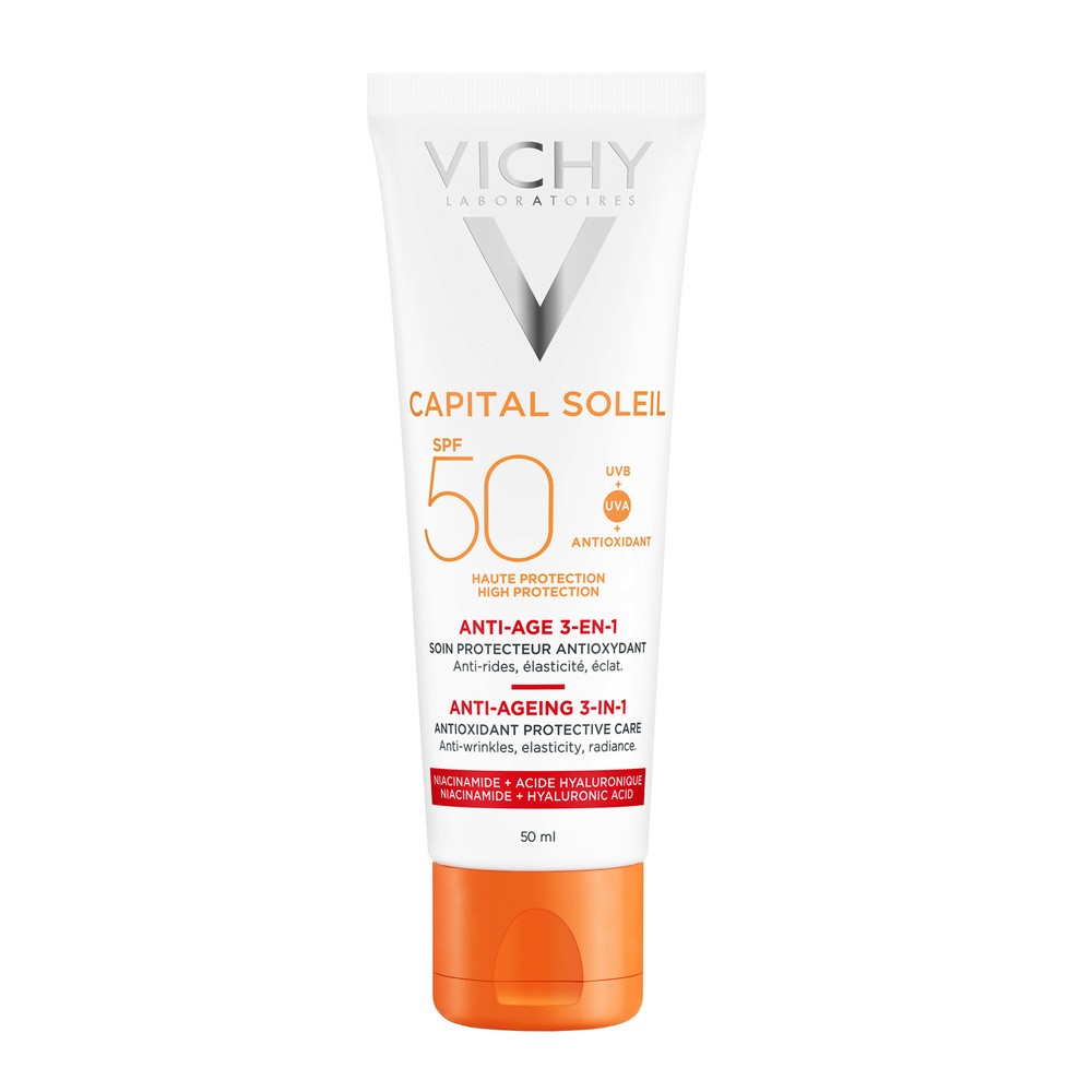 Vichy L'OREAL POLSKA IDEAL SOLEIL Krem przeciwstarzeniowy do twarzy 3w1 SPF50 50 ml 7072575