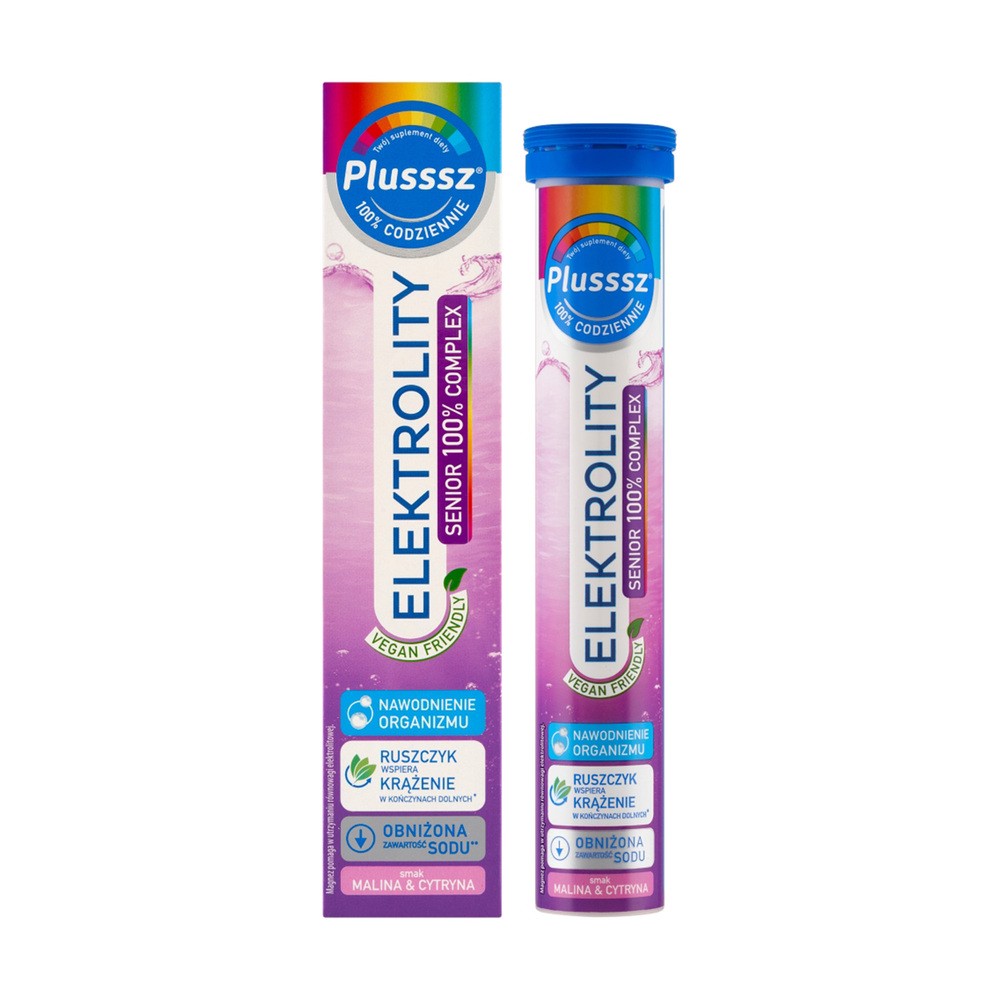 Polski Lek Plusssz Elektrolity Senior 100% Complex x 24 tabl musujące