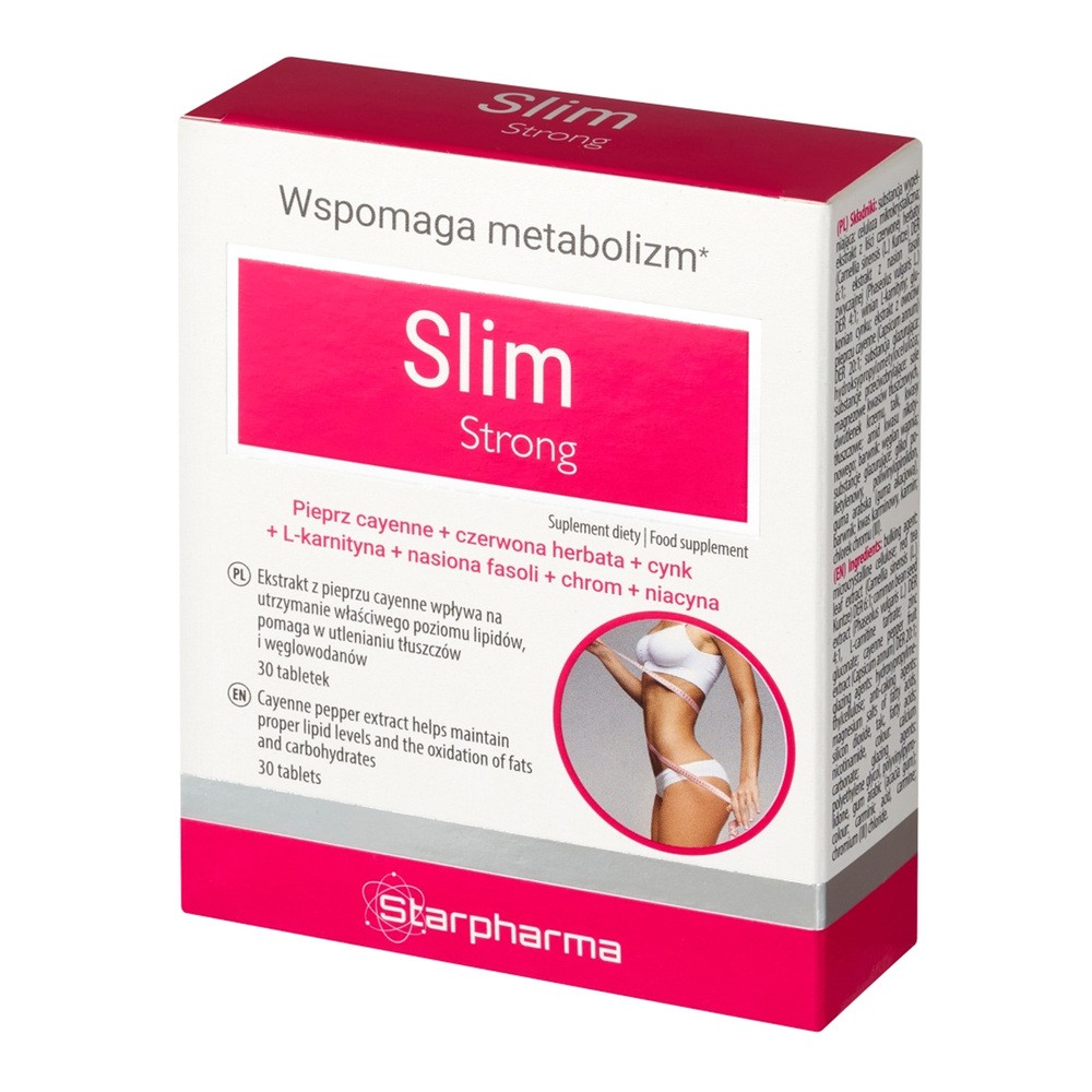 Slim Strong, suplement diety, 30 tabletek Duży wybór produktów