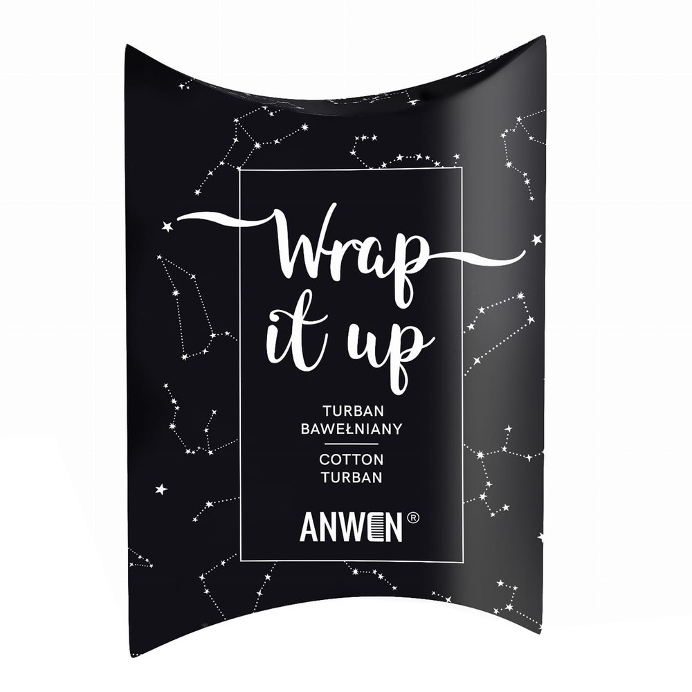 Anwen Anwen turban do włosów Wrap It Up czarny