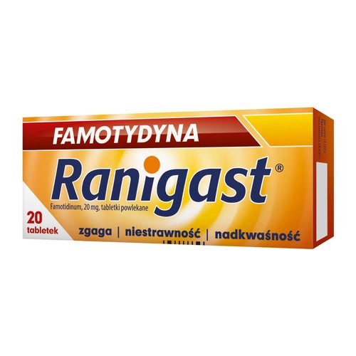Polpharma Famotydyna Ranigast 20 mg x 20 tabl powlekanych