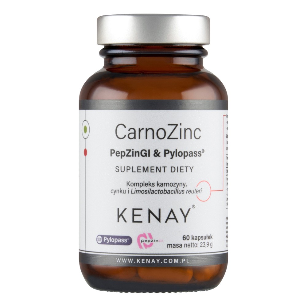 Kenay CarnoZinc PepZinGL&Pylopass 60vegcaps