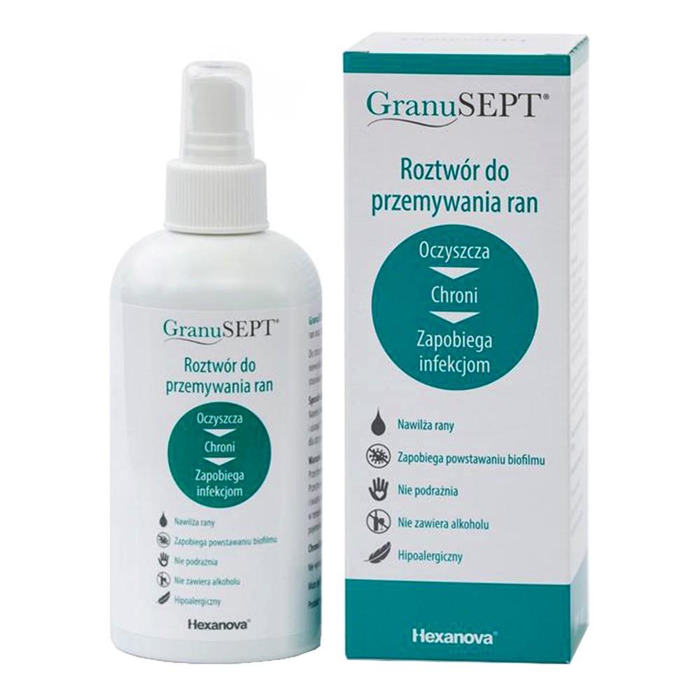 HEXANOVA GranuSEPT roztwór do przemywania ran 250 ml