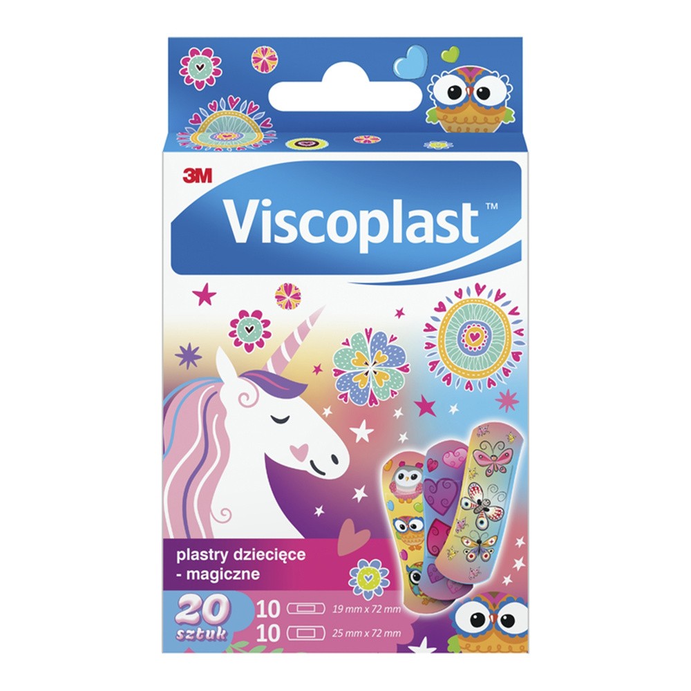 Viscoplast plastry dziecięce magiczne 20 sztuk