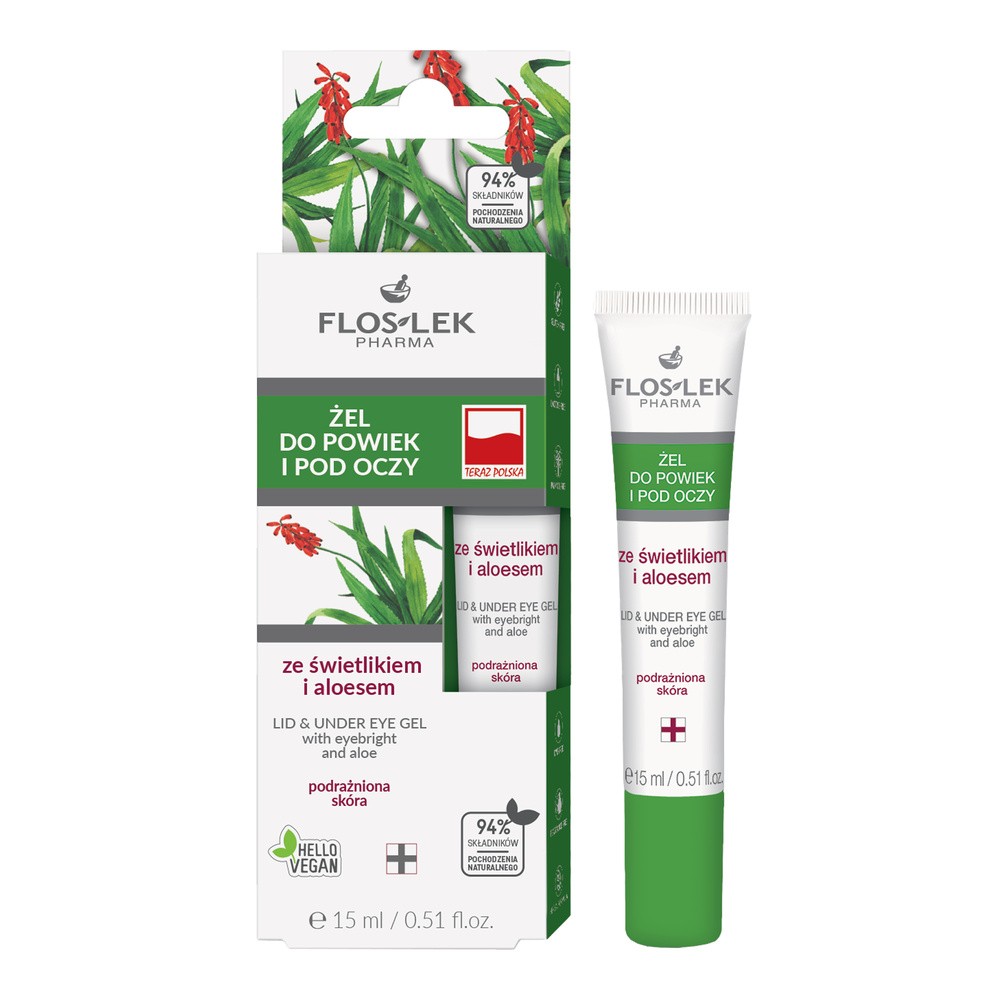 Flos-Lek żel pod oczy świetlik + aloes 15ml
