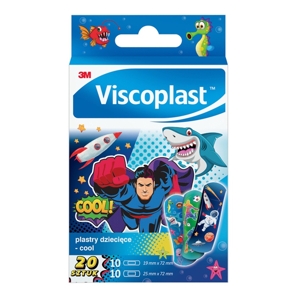 Viscoplast plastry dziecięce cool 20 sztuk