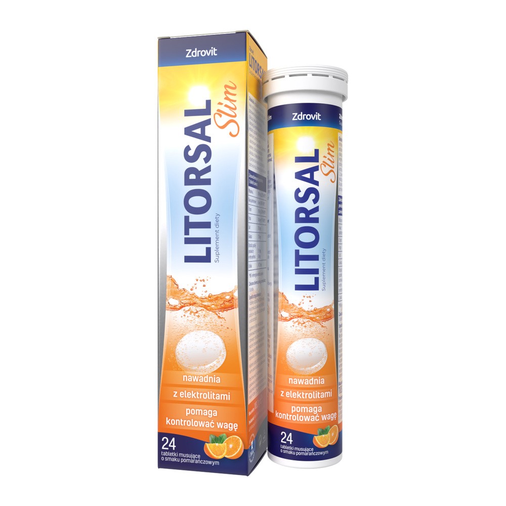 Natur Produkt Litorsal Slim smak pomarańczowy 24 tabletek musujących 3753141