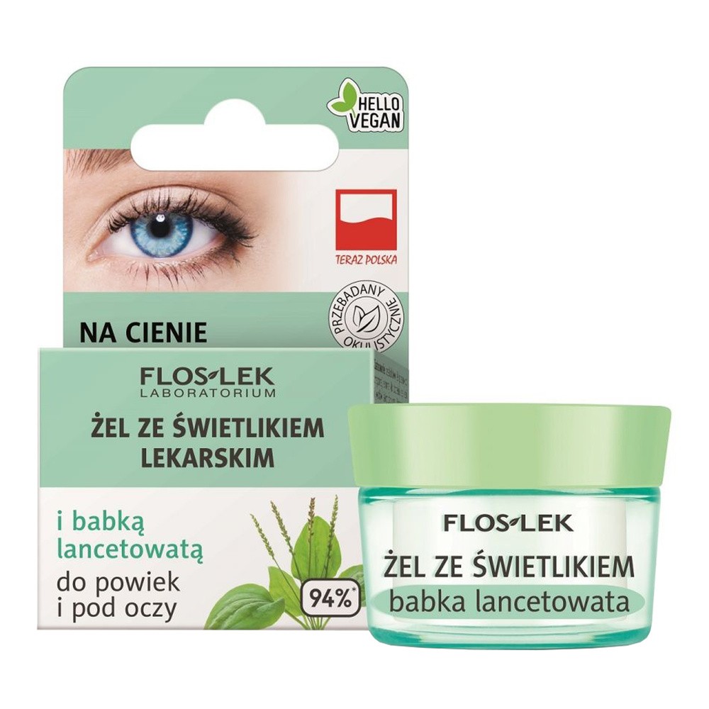 Flos-Lek Żel ze świetlikiem i babką lancetowatą do powiek 15ml
