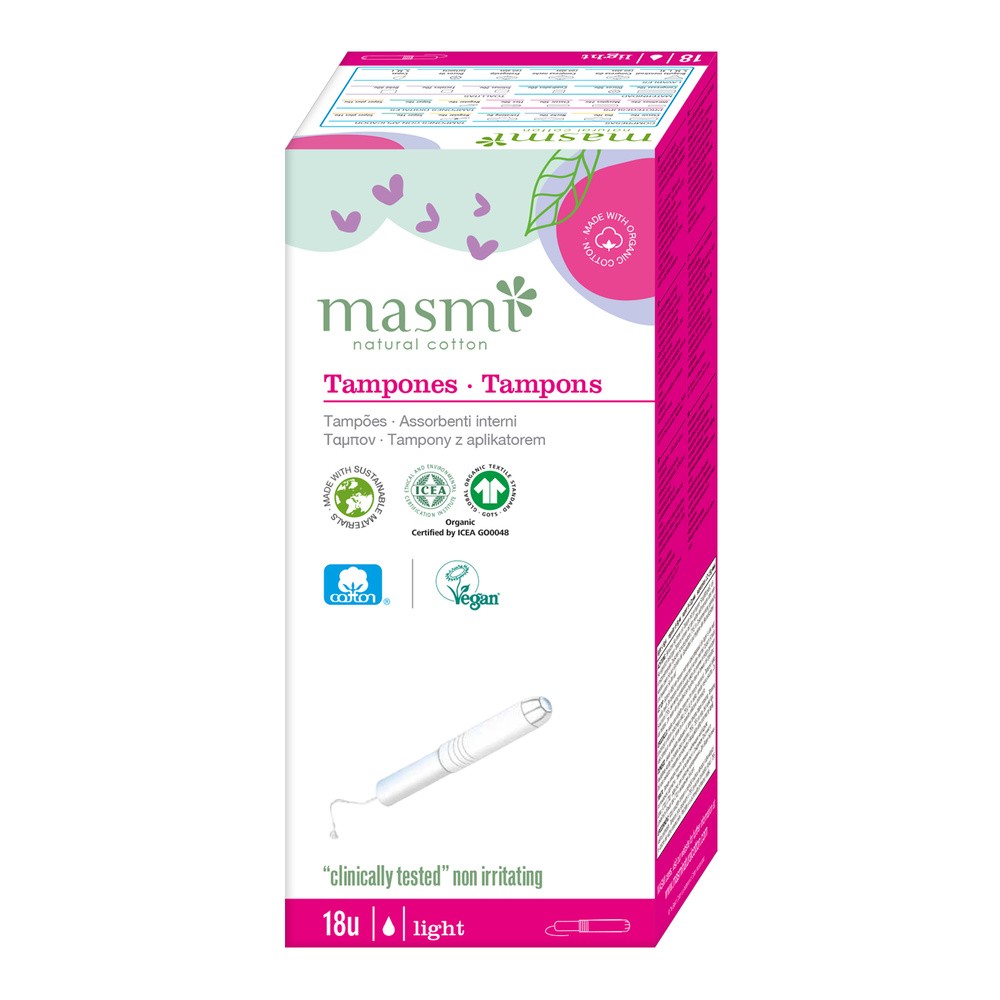 Masmi YOVEE organiczne tampony Light z aplikatorem x 18 szt