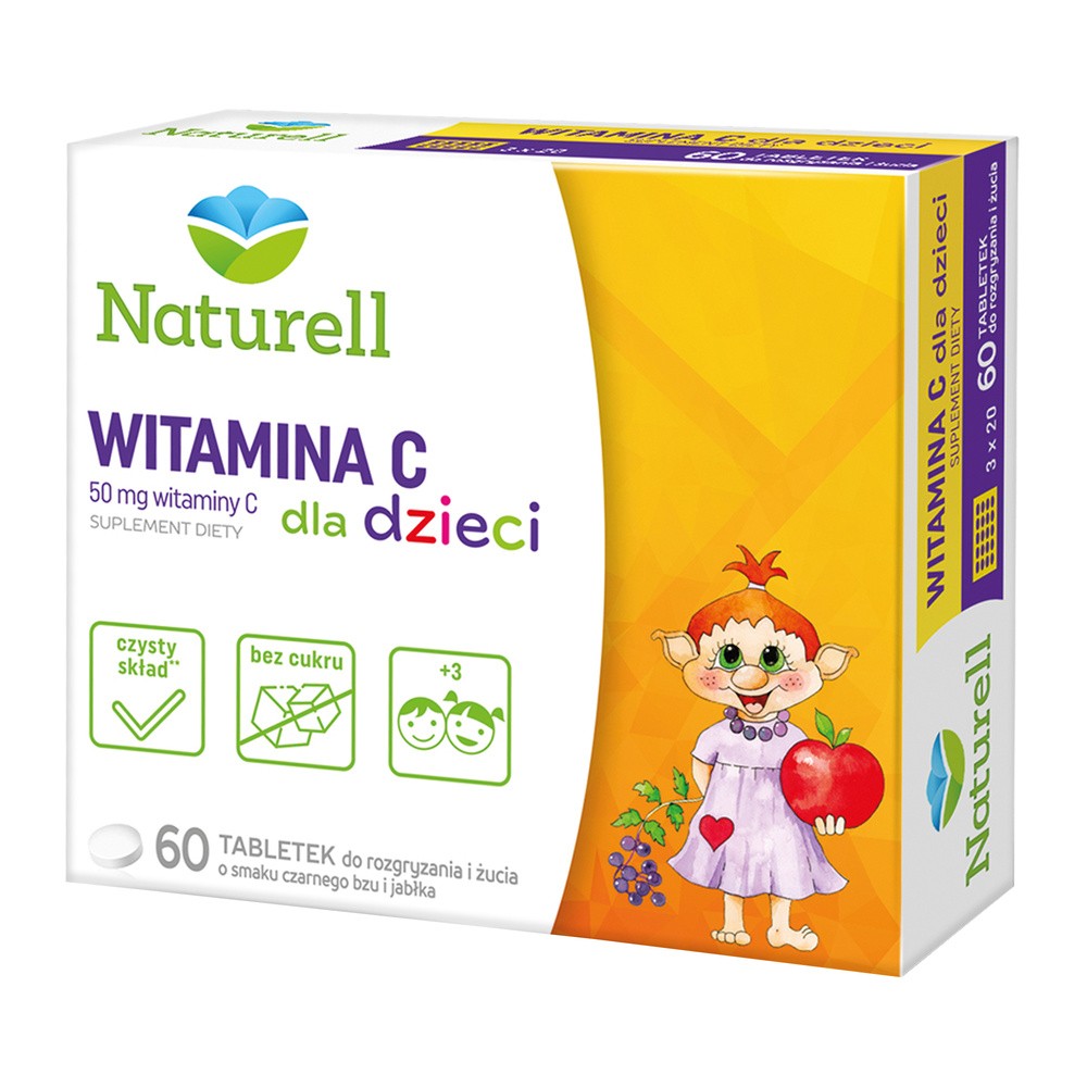 Naturell Witamina C dla dzieci x 60 tabl