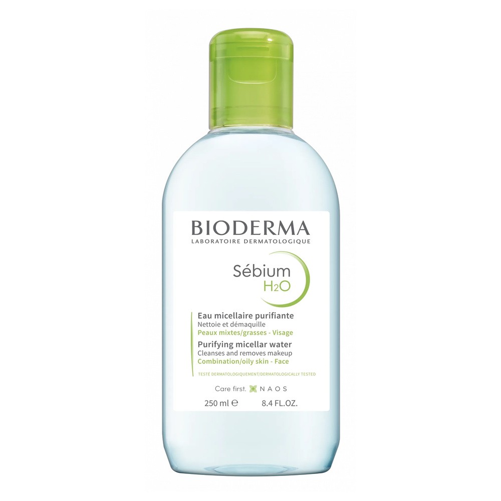 Bioderma Sébium H2O woda micelarna do skóry tłustej i mieszanej Micelle Solution) 250 ml