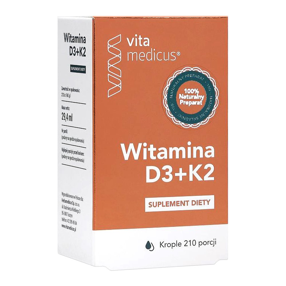 Herbamedicus SP Z O.O VITAMEDICUS WITAMINA D3+K2 29,4 ml 3257561