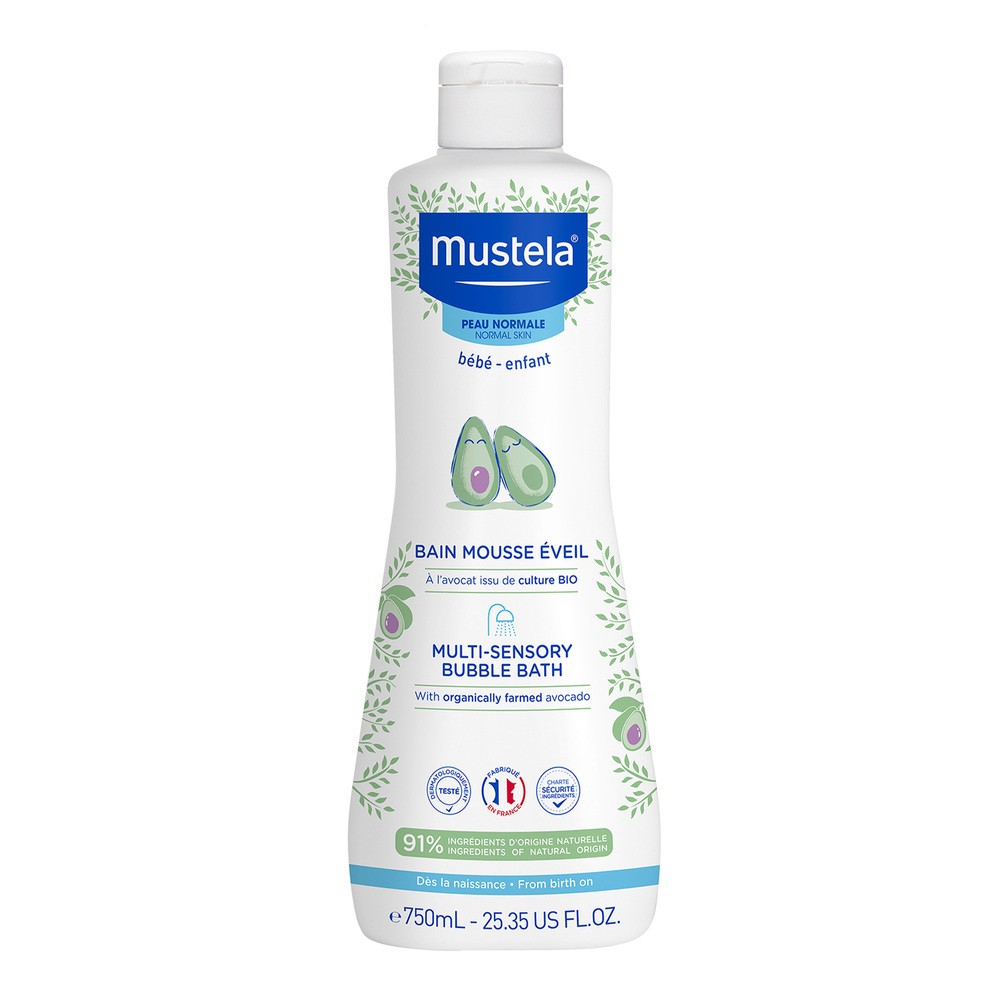 Mustela LABORATOIRES EXPANSCIENCE bebe bąbelkowa kąpiel płyn do kąpieli dla niemowląt i dzieci 750 ml