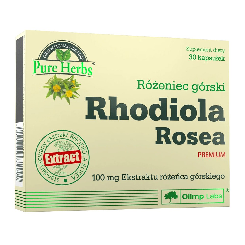Rhodiola Rosea Premium, suplement diety, 30 kapsułek  3582461