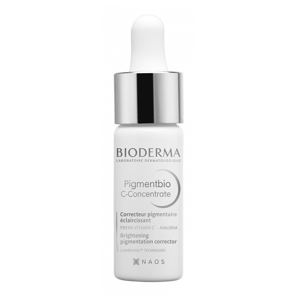 Bioderma BIODERMA - Pigmentbio C-Concentrate - Rozjaśniający koncentrat do twarzy z witaminą C na przebarwienia - 15 ml