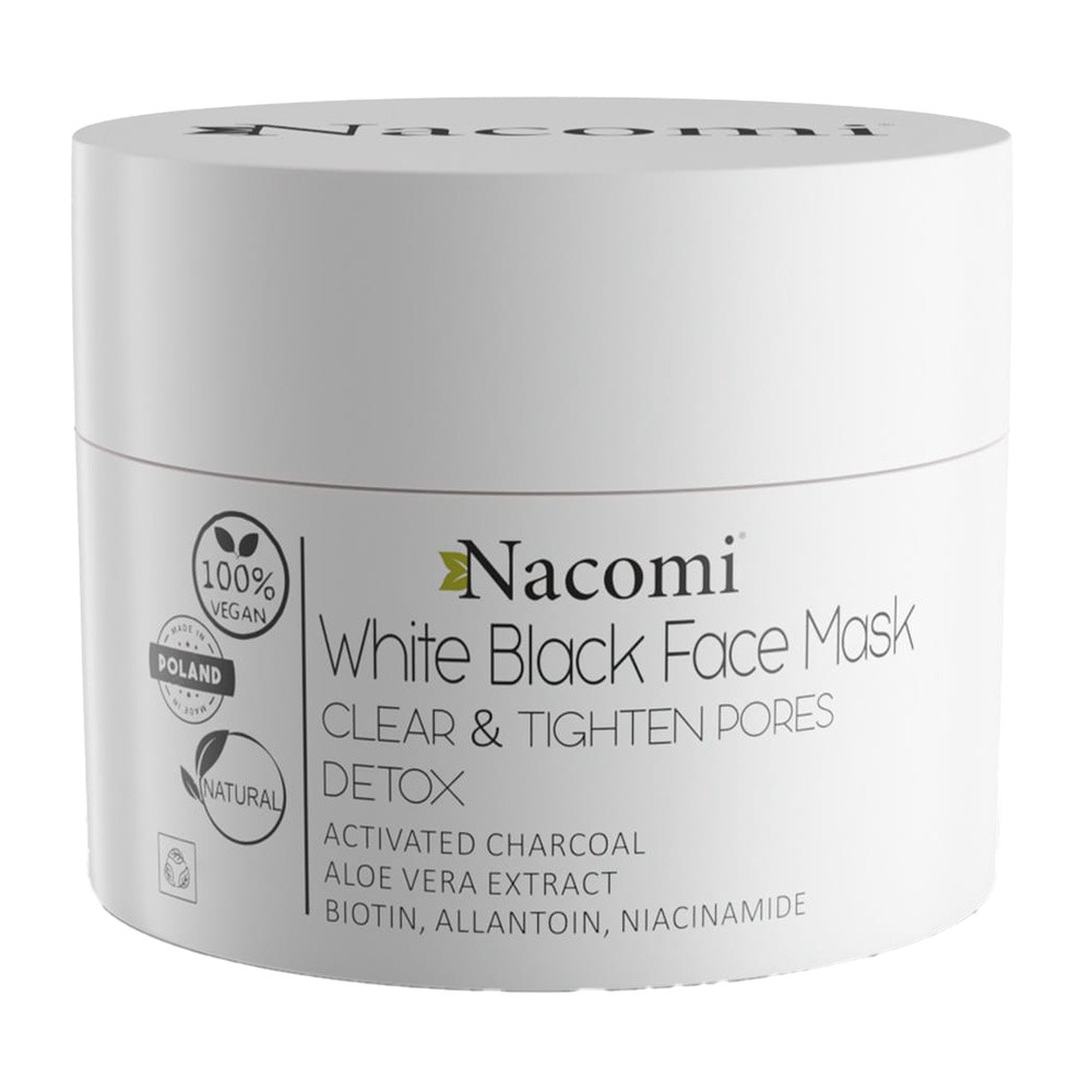 Nacomi Maska biało-czarna do twarzy 50ml