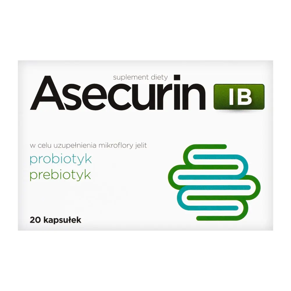 Aflofarm Asecurin IB 20 kapsułek 3740441