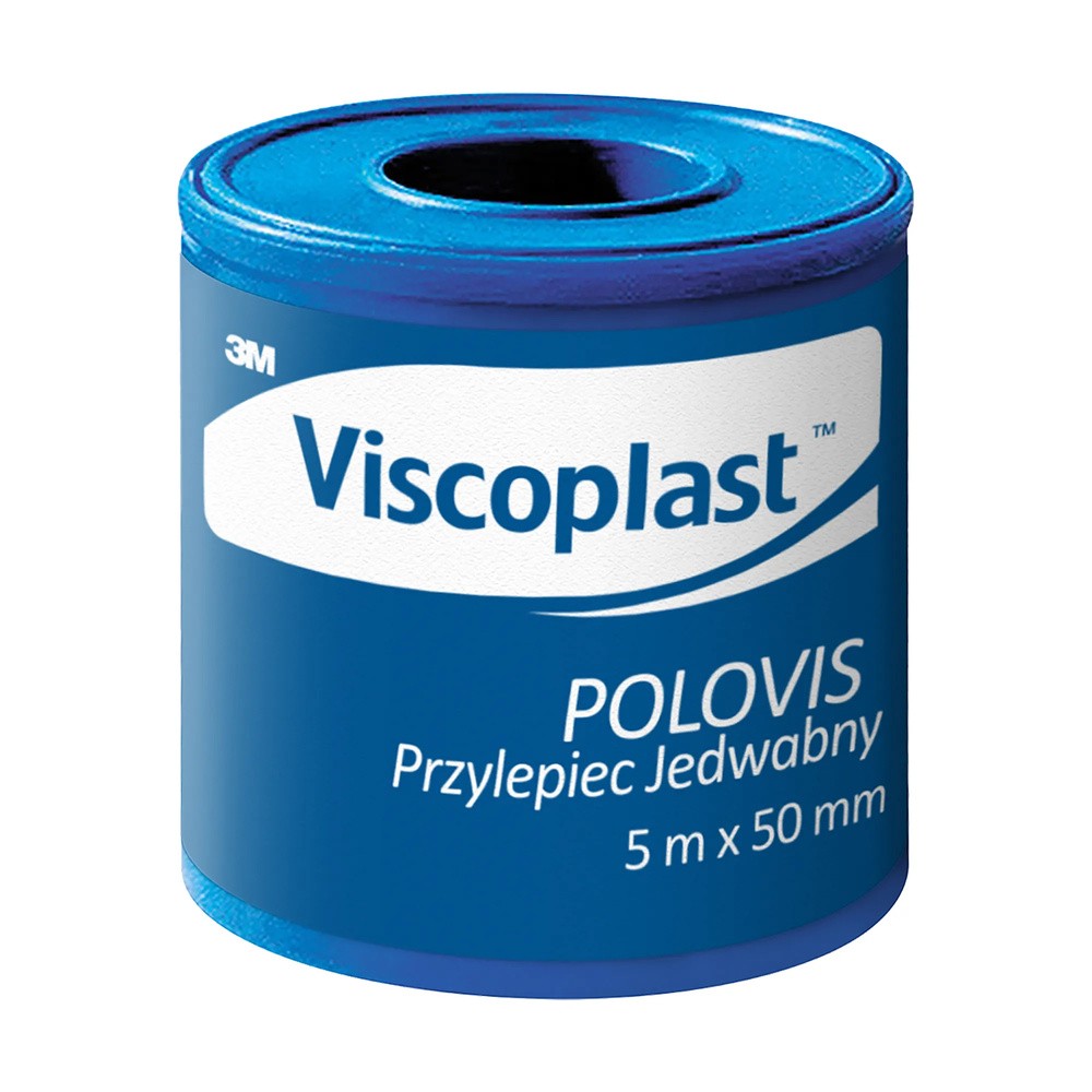 Viscoplast Polovis przylepiec jedwabny 5m x 50mm 1 sztuka
