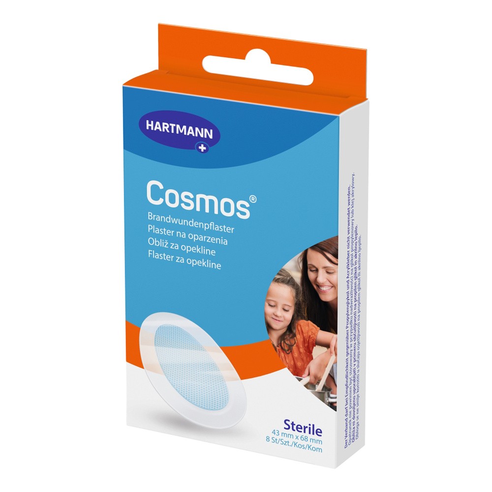 Hartmann PAUL POLSKA SP. Z O.O. Cosmos plaster na oparzenia 68 mm x 43 mm 8 sztuk 9100936