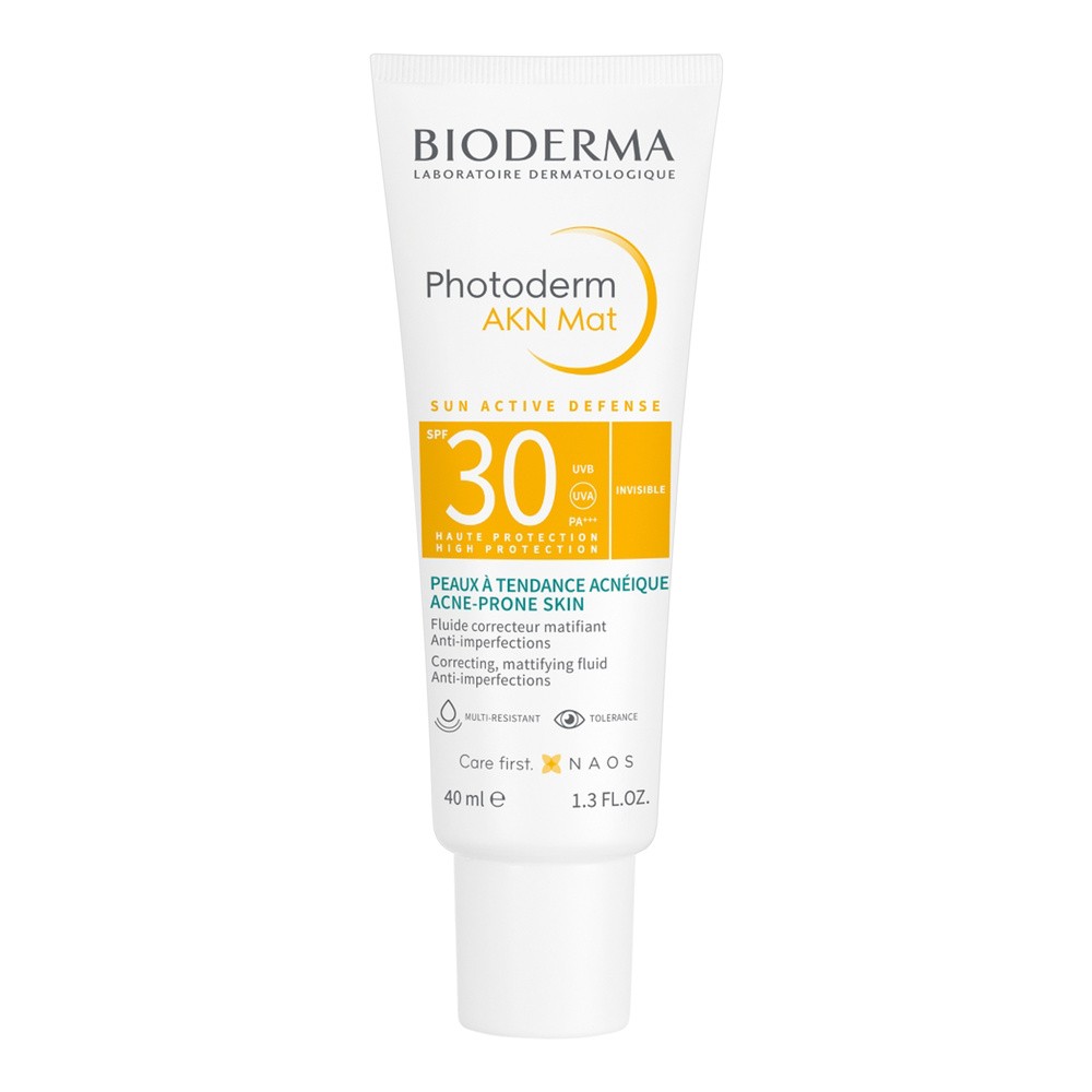 Bioderma Photoderm AKN Mat  krem ochronny SPF30, skóra tłusta, mieszana i trądzikowa, 40ml