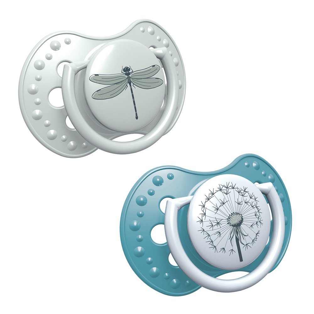 Lovi Smoczek silikonowy Botanic Boy 3-6m, 2x