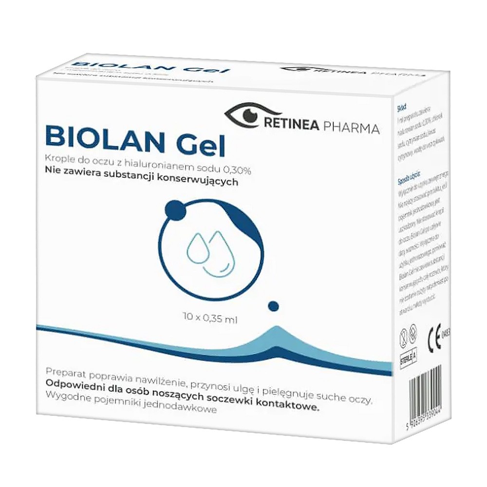 PHARM SUPPLY Biolan Gel 0,3% 0,35 ml x 10 minimsów |  OD 199 PLN!