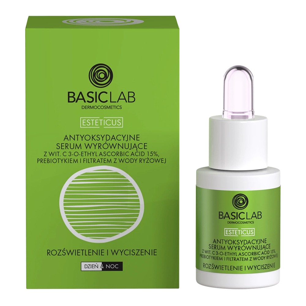 BasicLab BasicLab ESTETICUS Antyoksydacyjne Serum Wyrównujące z 15% Wit. C - 15 ml