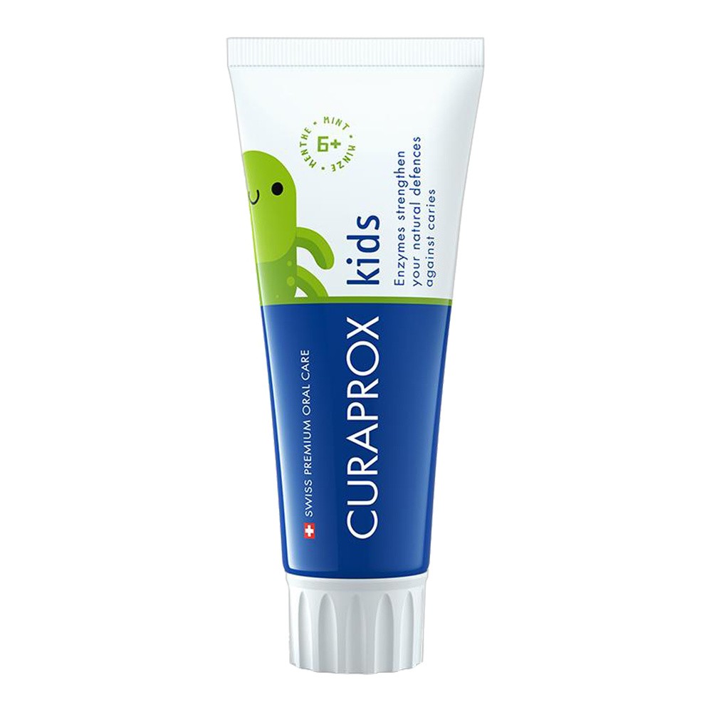 Curaprox KIDS 6+ Mint 1450ppmF 60ml - pasta do zębów dla dzieci Z FLUOREM o smaku miętowym