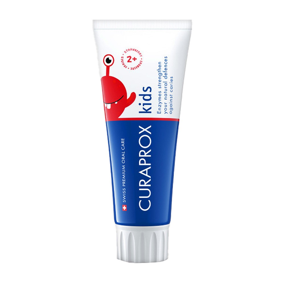 Curaprox KIDS 2+ Starwberry 950ppmF 60ml - pasta do zębów dla dzieci Z FLUOREM o smaku truskawkowym