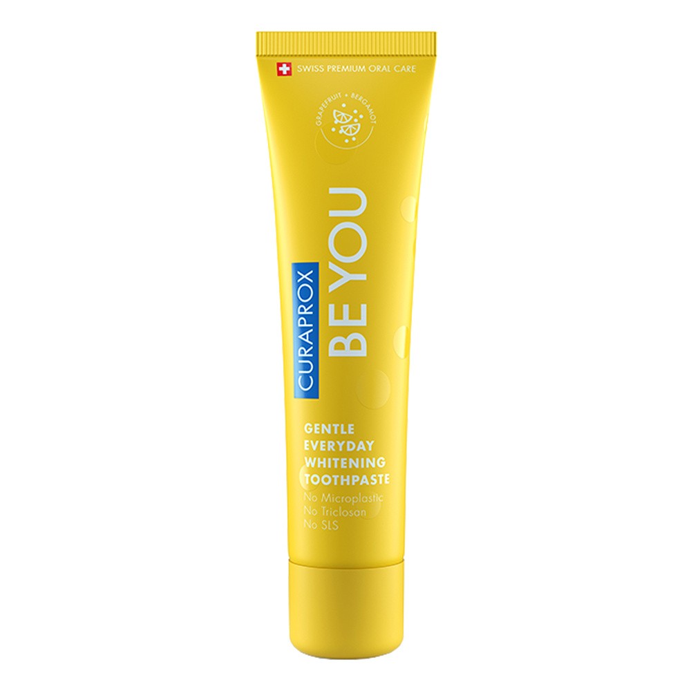 Curaprox pasta do zębów wybielająca - [BE YOU.] RISING STAR 60ml (Grejpfrut + bergamotka Pasta, dzięki której zęby lśnią)