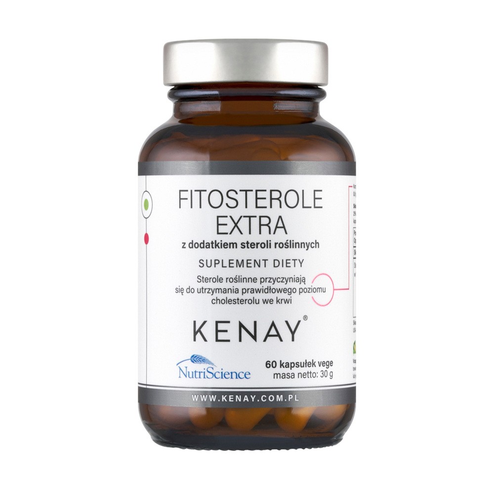 KENAY Fitosterole EXTRA z dodatkiem steroli roślinnych x 60 kaps Kenay