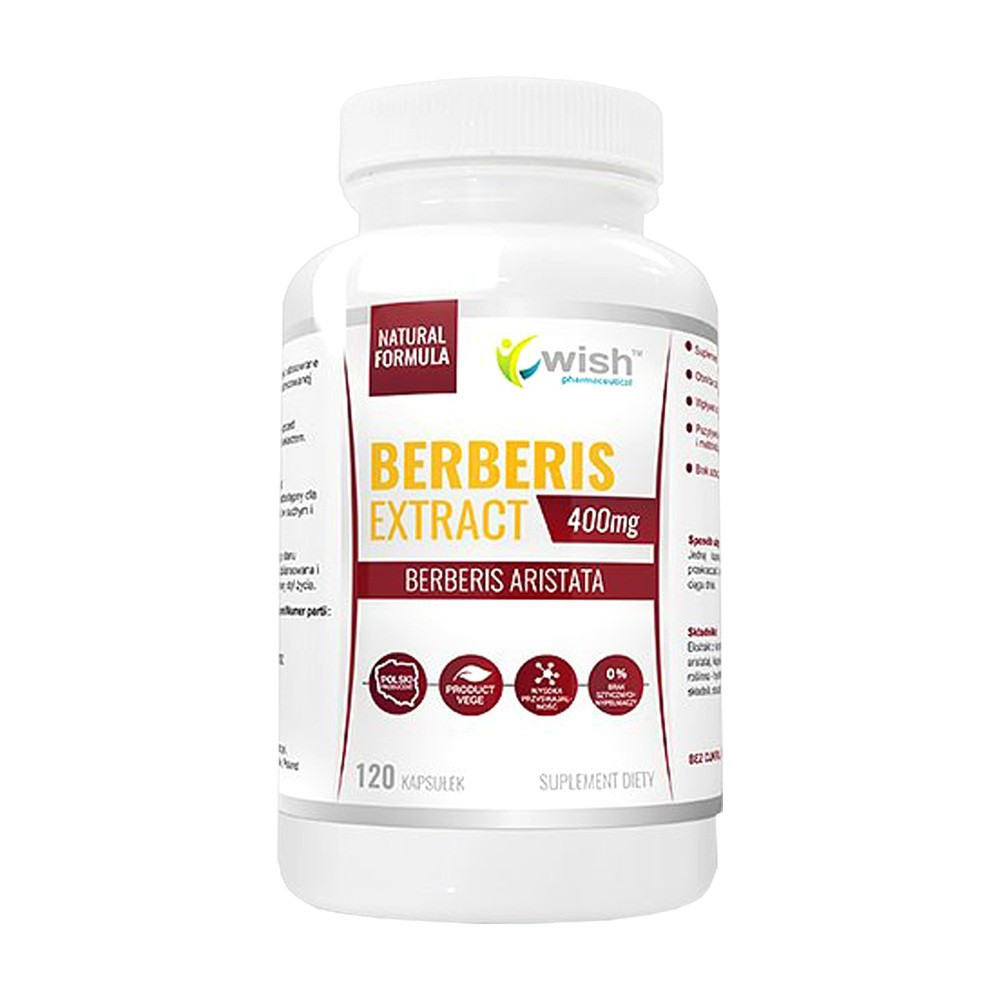 Wish Pharmaceutical Wish Berberis 5:1 400 mg - 120 kapsułek WISH821